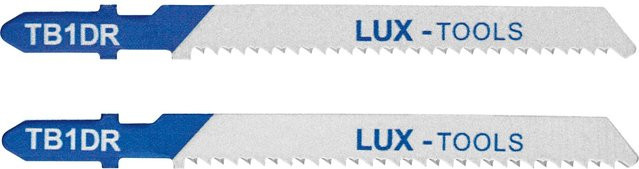 LUX-TOOLS Stichsägeblatt für Laminat aus Bimetall mit T-Schaft, Farbe: Silber - Bild 1