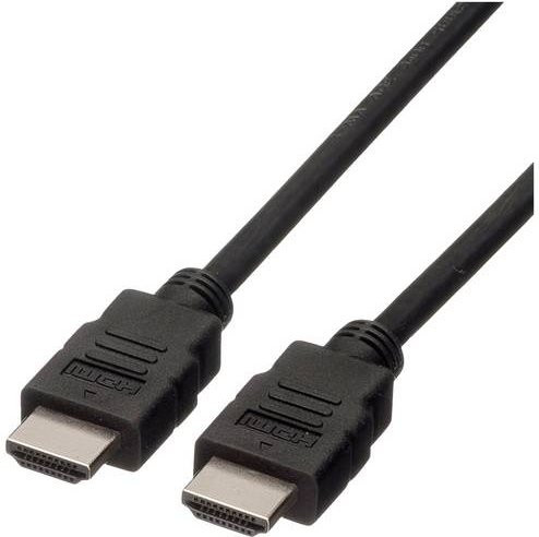 Roline HDMI Anschlusskabel Schwarz 10,00 m Geschirmt - Bild 1