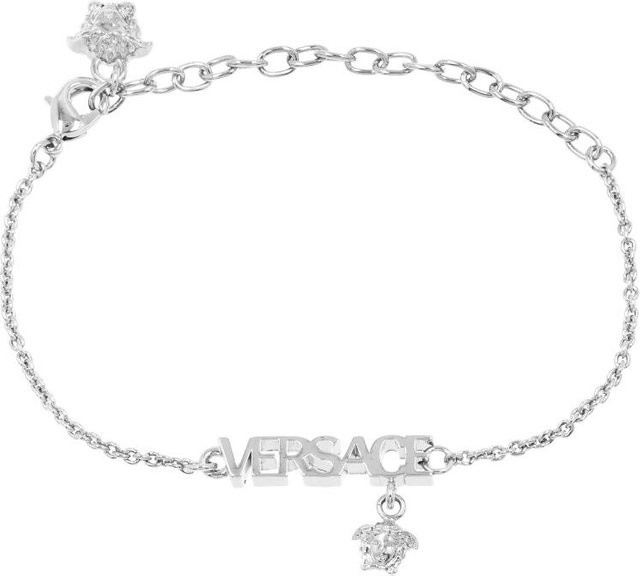 Versace Armband mit Charms, Silber, Weiß, Zirkonia, Damen - Bild 1