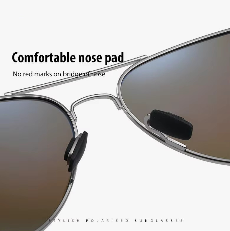 GSjiaxin Sonnenbrille, oval, Vollrand, Metall, Männer, polarisiert - Bild 2