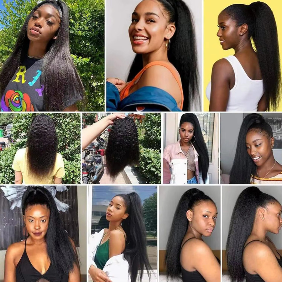 Dula A Hair Pferdeschwanz-Verlängerung Echthaar, Damen, natürliche Farbe - Bild 6