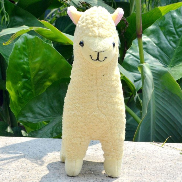 Binchi Keji Travel Alpaka-Plüschtier, gelb, 23 cm, ab 3 Jahre - Bild 1