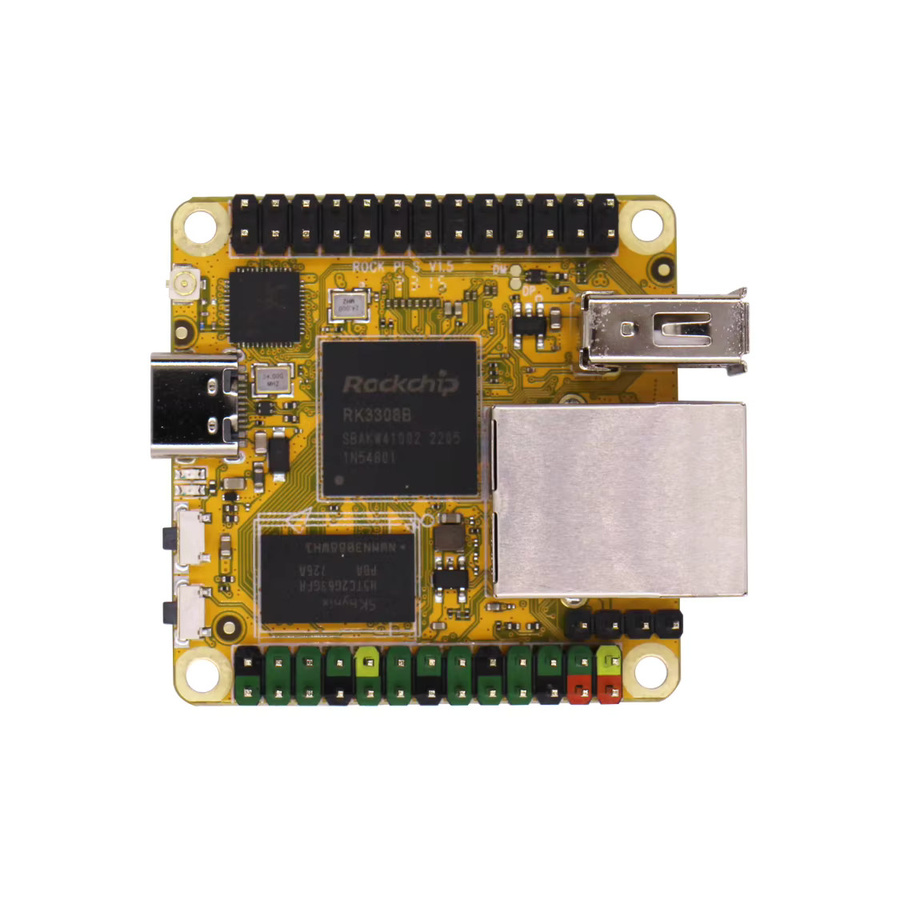 Radxa ROCK Pi S Einplatinen-Computer mit RK3308B 4-Kern-CPU, 100Mbps Ethernet mit PoE-Unterstützung, WiFi 4 und Bluetooth 4.2 - Bild 2