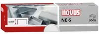 Novus Heftklammern NE6 aus Stahl in Silber - Bild 1