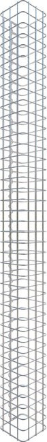 Gabiona Gabionensäule eckig, silbergrau, H x B x T: 200 x 17 x 17 cm - Bild 1