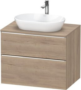 Duravit Waschtischunterschrank D-Neo in Braun Matt, Breite: 80 cm, Tiefe: 55 cm, Höhe: 66,4 cm - Bild 1
