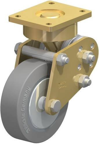 Blickle Bockrolle BPFE-ALEV 125K-SG-FA gefedert, Farbe: Grau/Mehrfarbig, Rad-Durchmesser: 125 mm, Tragfähigkeit: 250 kg - Bild 1