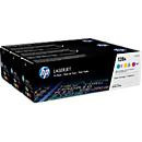 Original HP Toner 128A Multipack CF371AM mit Cyan, Magenta und Gelb für Laserdrucker - Bild 2