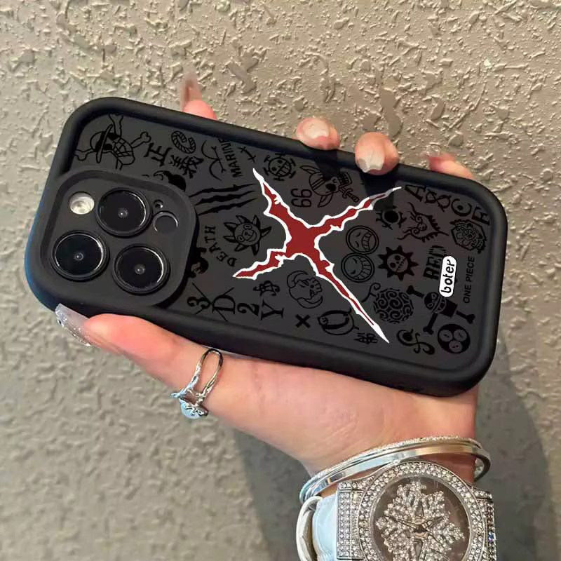 Schutzhülle mit Augen-Leiter-Design für Apple iPhone 17 Air 16E 16 15 14 13 12 Mini Pro Max Plus in Schwarz - Bild 2