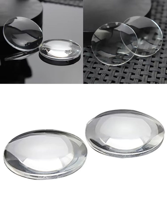 10 Paar ultraklare konvexe Glaslinsen für Google Cardboard DIY 3D VR-Brillen, transparent, Durchmesser: 25 mm, Höhe: 45 mm - Bild 5