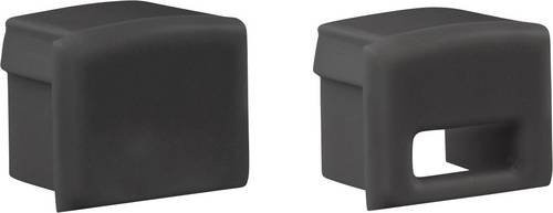EVN FLAT7PAKSETB Profil-Endkappe Schwarz, B: 13,40 mm, H: 2,00 mm - Bild 1