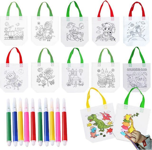 JOKEJOLLY Graffiti Tasche mit Marker Stift, 5-teiliges Set, Bunt / Mehrfarbig - Bild 1