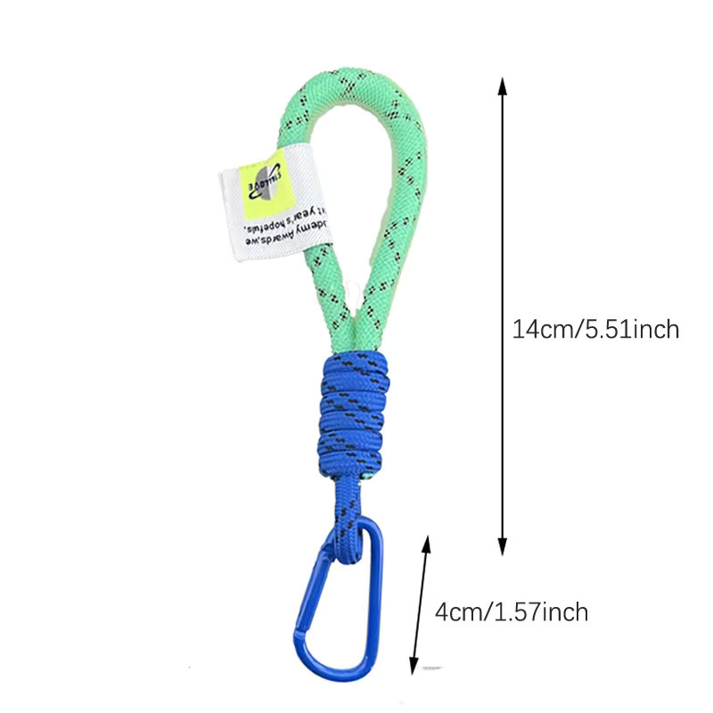 JETTING Lanyard aus geflochtenem Mesh in Blau als Schlüsselbund und Telefongurt für deine Tasche - Bild 2