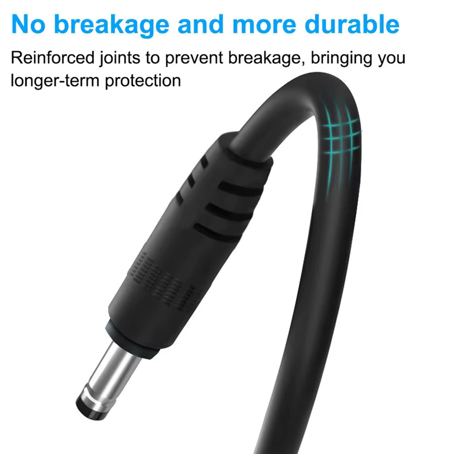 BSN USB-auf-DC-Ladekabel 5V zu 12V Aufwärtswandler mit USB-A und Barrel Plug in Schwarz - Bild 4
