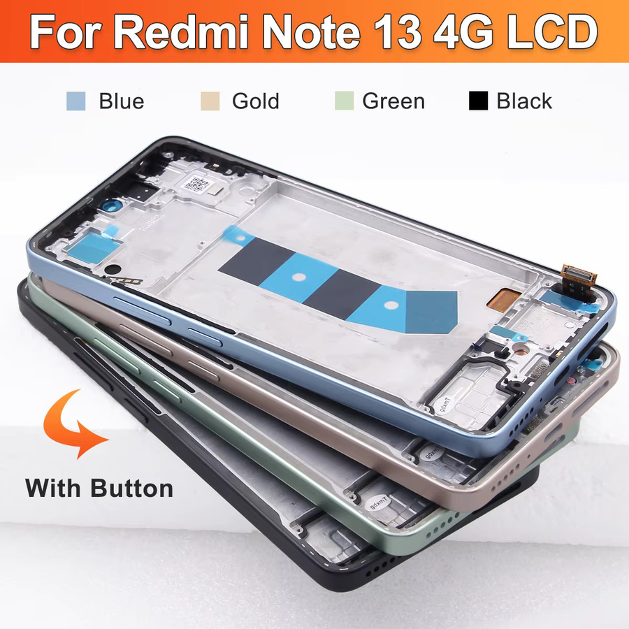 Xiaomi Redmi Note 13 4G AMOLED LCD Display mit Touchscreen Digitizer Ersatz in Schwarz - Bild 7