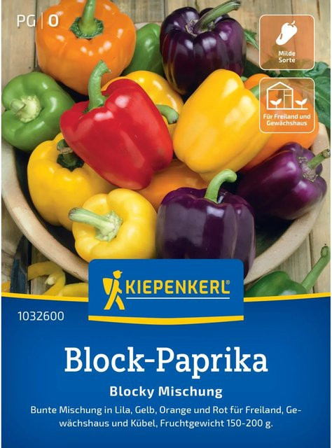 Kiepenkerl Paprika Blocky Mix Gemüsesamen - Bild 1