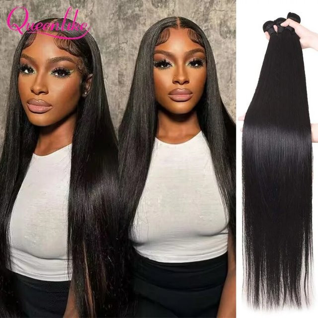 Queenlike Haar Extensions Brasilianisches Rohes Haar, Damen - Bild 1