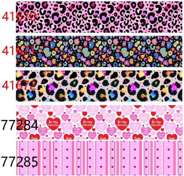 Regenbogen-Leoparden-Ripsband in Multicolour für Bastelarbeiten und Haarschleifen, 10 Yards - Bild 1