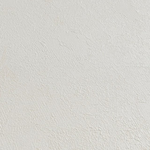 A.S. Création Vliestapete Uni Putzoptik in Weiß-Beige, FSC-zertifiziert - Bild 1