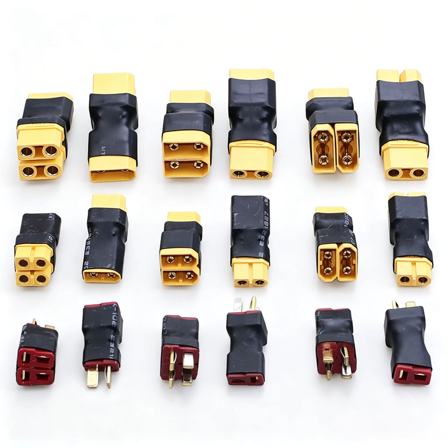 ChengHaoRan XT60 XT90 T-Stecker Parallel- und Serienschalter-Adapter in Gelb für RC Lipo Akku und ESC - Bild 4