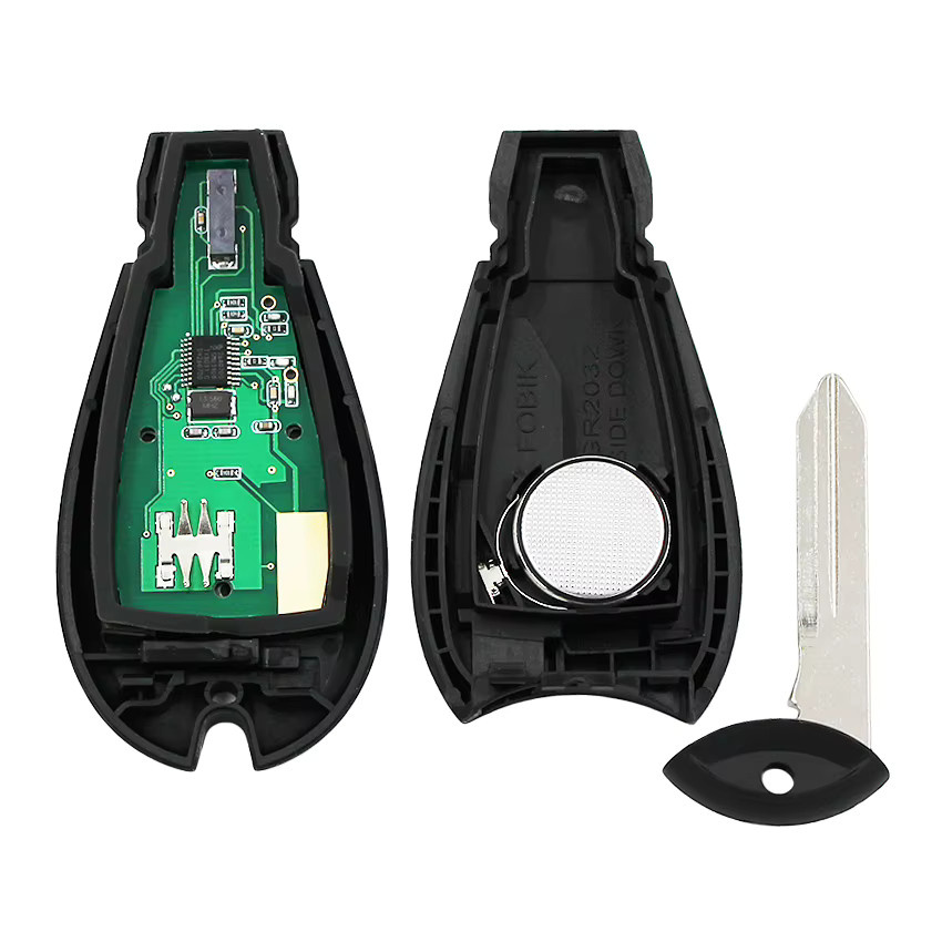 Keyecu Smart Auto Fernbedienung mit 433MHz ID46 PCF7941 Chip für Chrysler Town & Country, Jeep und Dodge Magnum Durango, Schwarz - Bild 4