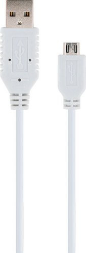 SCHWAIGER Micro USB 2.0 Lade- und Sync-Kabel in Weiß, Länge: 2,0 m - Bild 1