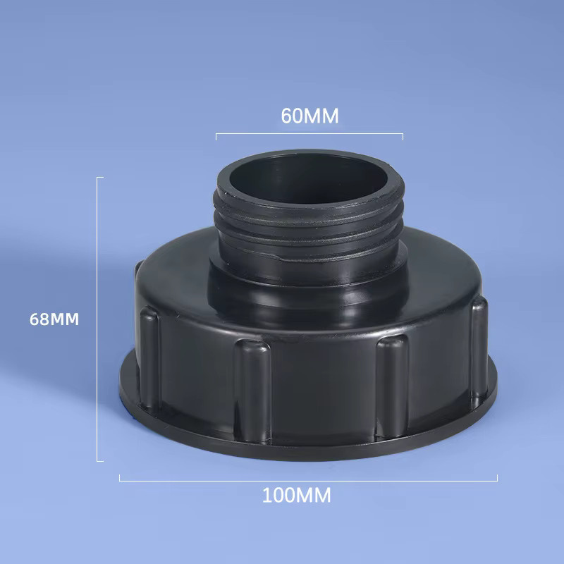 JETTING IBC Adapter Reduzierstück S100 x S60 auf DN100 S60 in Schwarz - Bild 2