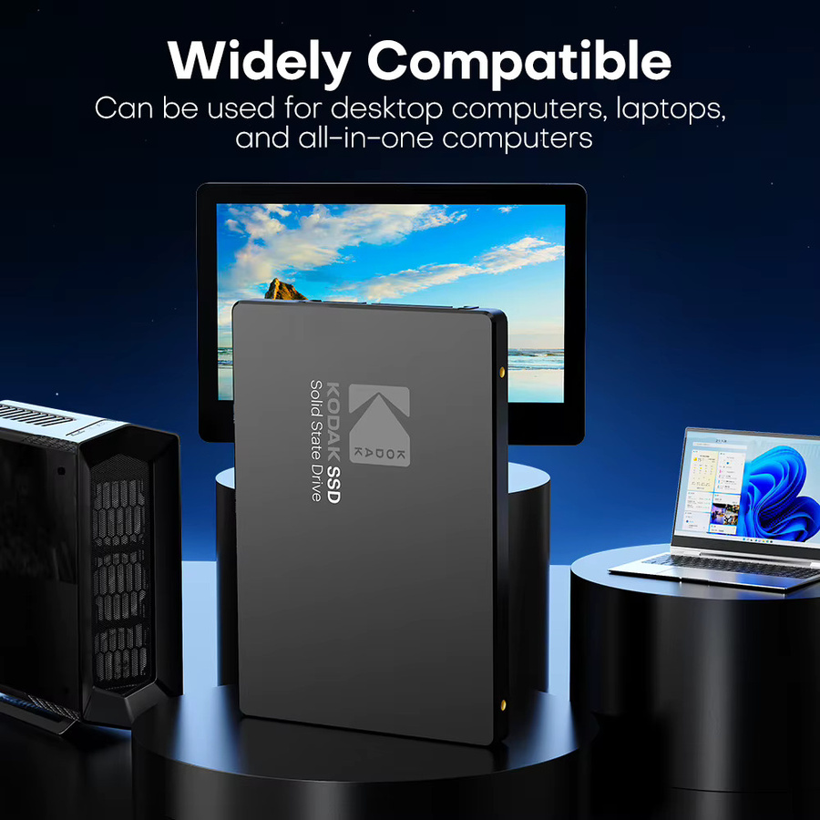 Kodak X120 Pro SATA III SSD 1TB 2,5 Zoll Interne Solid-State-Festplatte in Schwarz für Laptop und Desktop-PC-Upgrade - Bild 4
