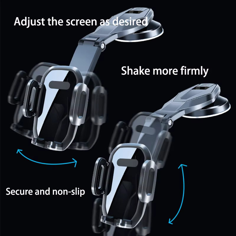 Universeller 360 Grad Auto Handyhalter für Lüftungsschlitz oder Windschutzscheibe in Schwarz - Bild 6