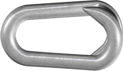 Dörner + Helmer Kettennotglied aus Stahl, galvanisch verzinkt, Farbe: Silber, 10 Stück, 6 mm - Bild 1