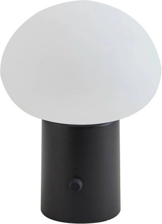 Lindby LED Zelie Tischleuchte Schwarz aus Aluminium, dimmbar, IP44 spritzwassergeschützt für Außenbereich, Balkon und Terrasse