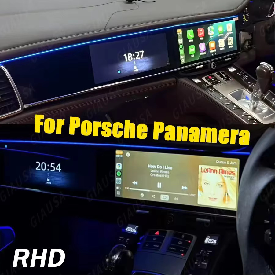YANFU Android Multimedia-Player für Porsche Panamera 970 (2010-2016) mit Dual-Screen CarPlay, 12,3 Zoll + 10,9 Zoll, Schwarz - Bild 5