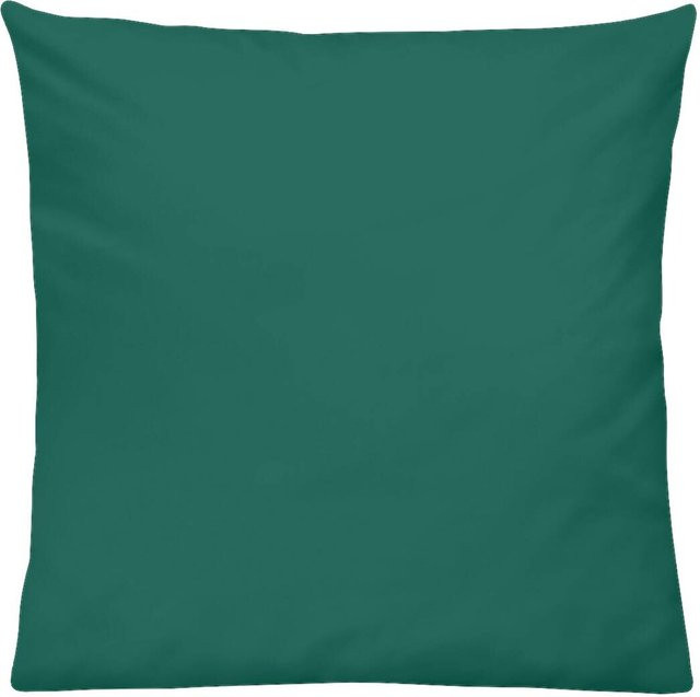 Pocoline Kissenbezug Jersey aus Baumwolle in Petrol mit Reißverschluss, B/L: 80 x 80 cm - Bild 1