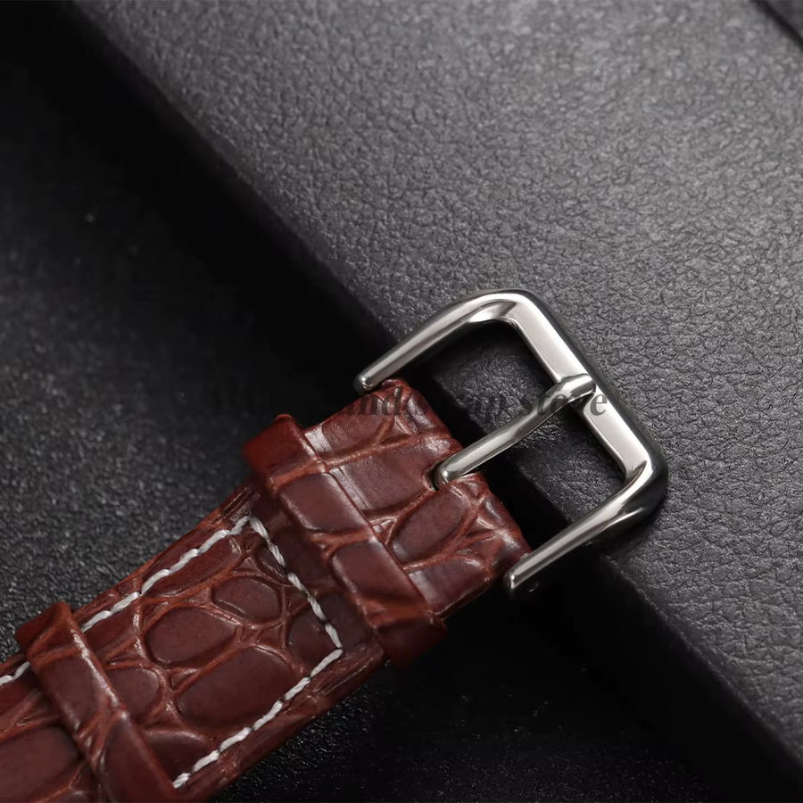 Uhrenarmband Leder, Krokodilmuster, Unisex - Bild 3
