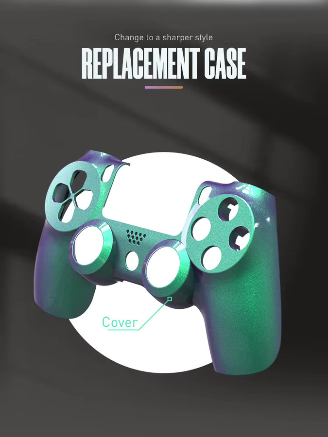 DATA FROG Chameleon Color Shift Frontplate Ersatz für PS4 Slim Controller JDM-040 in Multicolour - Bild 6