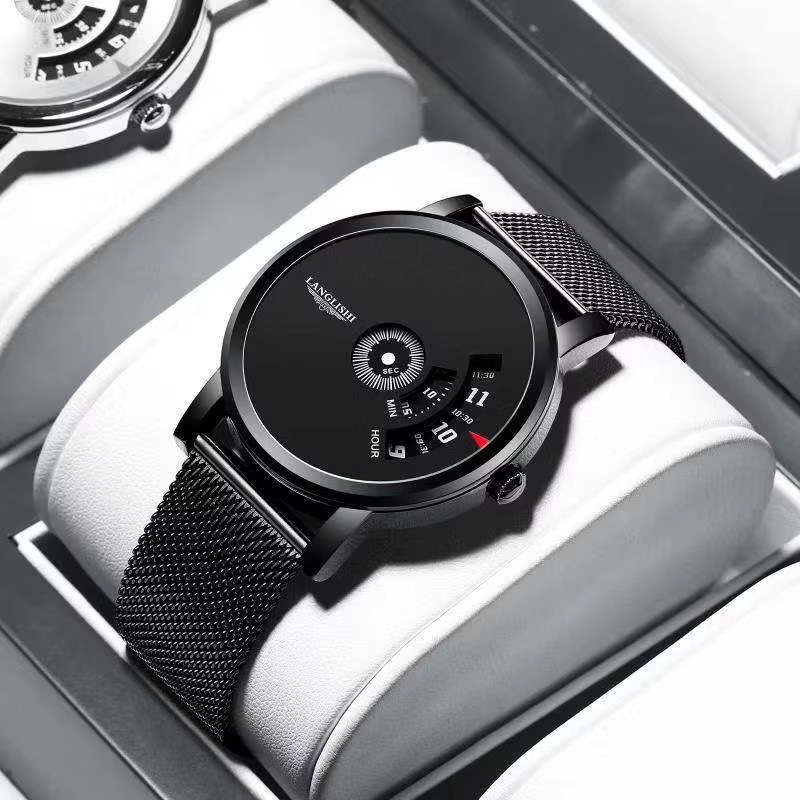 STARPERISH Armbanduhr Quarz, Edelstahl, Schwarz, Herren - Bild 5
