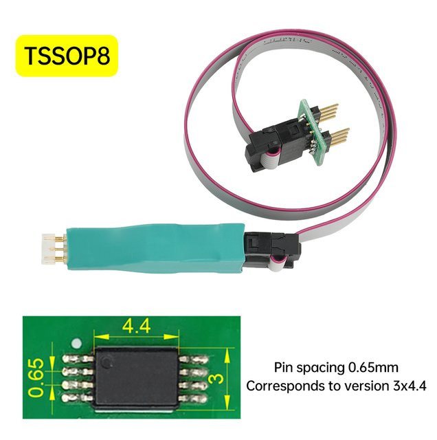 Aideepen EEPROM Chip Brenner mit Testnadel für TSSOP 8 und MSOP8 Chips in Grün und Multicolour - Bild 1