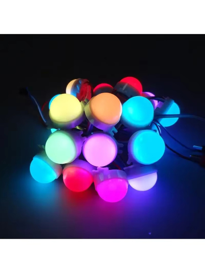 20er Set WS2811 Diffuse LED Pixel Module RGB 5050 Multicolour IP68 DC12V mit 3 LEDs pro Modul - Bild 5