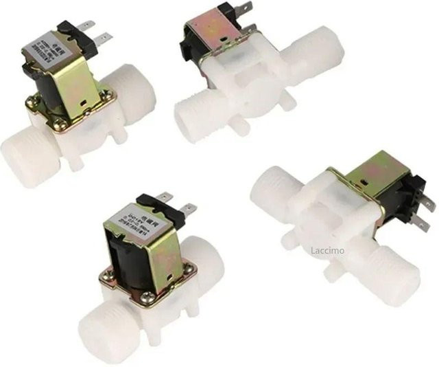Magnetventil Rainbow Rain, Normal Geschlossen, Kunststoff, Weiß, Außengewinde 1/2 Zoll, DC24V - Bild 1