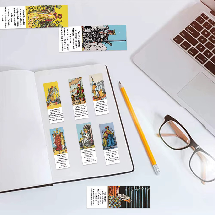 56 Stück Tarot Graffiti-Aufkleber wasserfest und randlos in Multicolour für Helm, Fahrrad und Notizbuch von Story Store - Bild 2