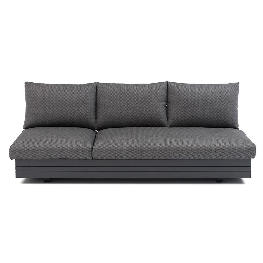 Zebra Cubo Neo 7-teiliges Loungeset aus Aluminium in Graphit mit wasserdichten Kissen in Sutton Grey - Bild 2