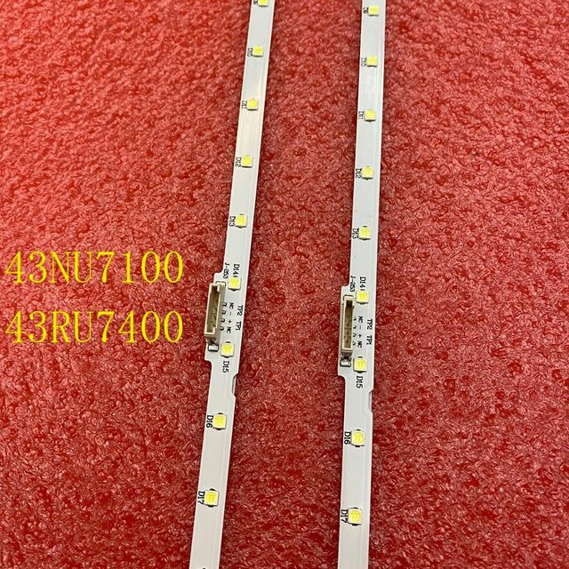 LED-Streifen für Samsung TV Modelle UE43NU7099 UA43NU7090 UN43NU6900 UN43NU6950 UE43NU7179 UE43N5500AU UE43N5510 UE43NU7640 UE43NU7650 in Weiß - Bild 1