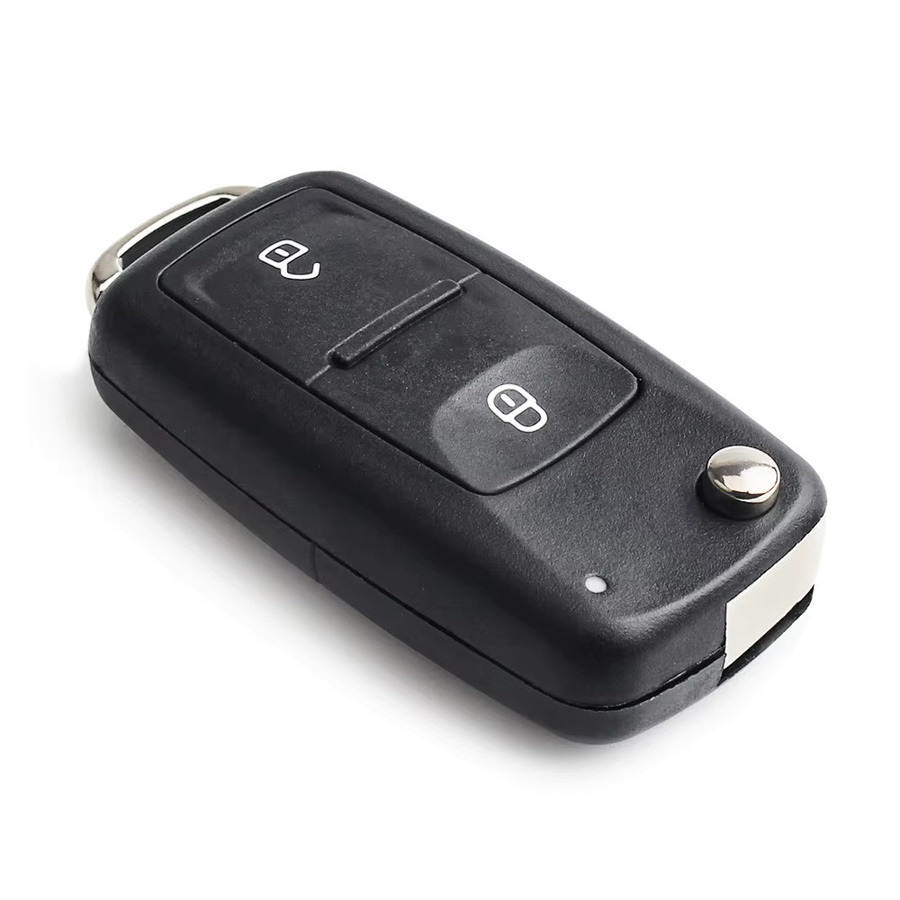 KEYYOU 5er Set Schlüsselhülle für VW Volkswagen Fernbedienung Auto Schlüssel Abdeckung in Schwarz - Bild 3