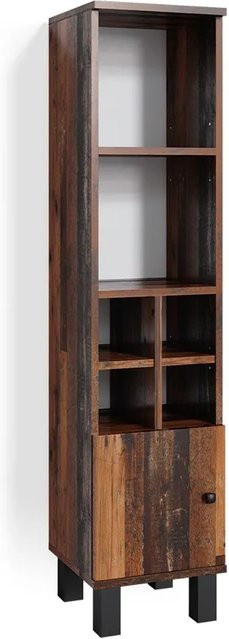 Vicco Midischrank Fynn Old Style Badschrank Eiche Rustikal Braun B/T/H: 30 x 30 x 130 cm - Bild 2