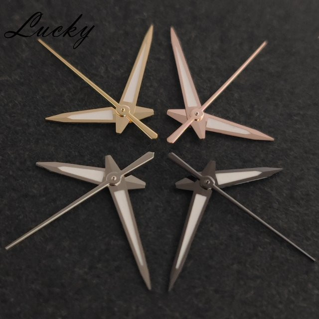 MUZHI Uhren Zeiger, Roségold, Silber, Grün Leuchtend, Unisex - Bild 1