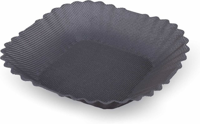 Fackelmann Silikonform für Heißluftfritteuse, quadratisch, grau, antihaftbeschichtet, B/B: 21 x 21 cm - Bild 1