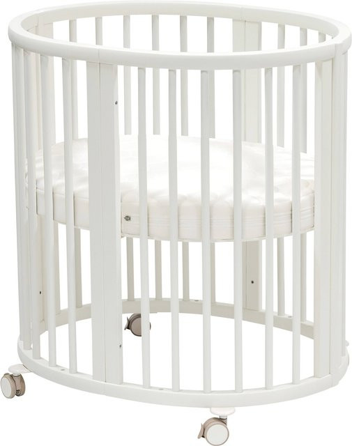 Stokke Sleepi Mini Bundle inkl. Matratze und Spannbetttuch, Weiß, Buchenholz - Bild 1