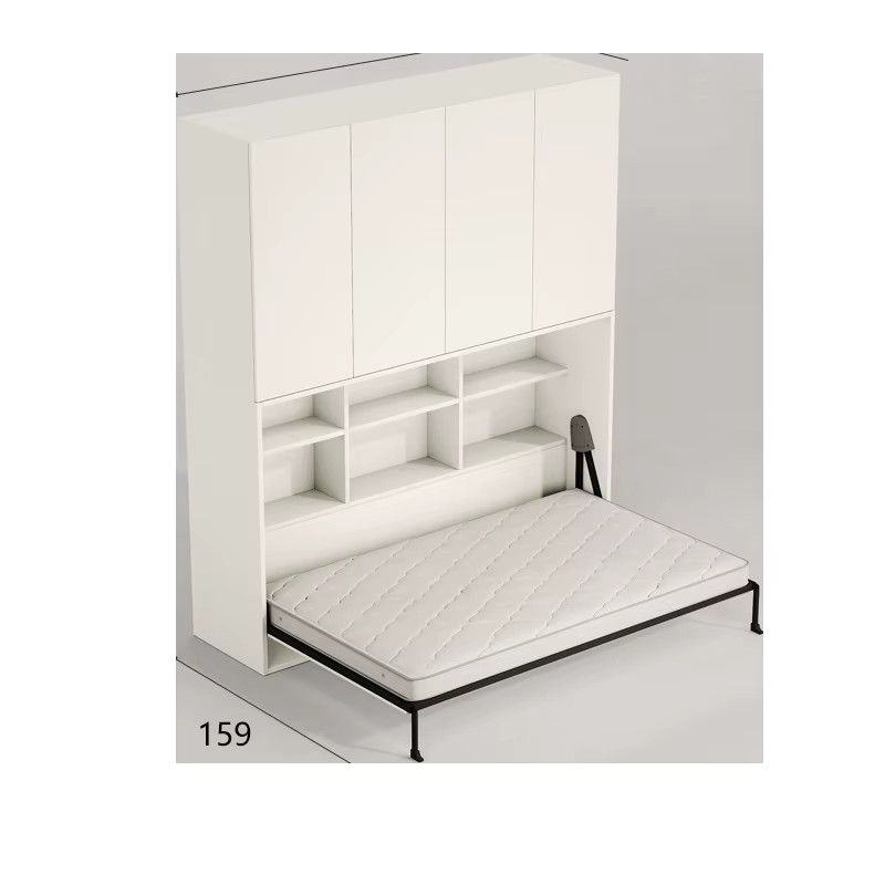 Rollover Multifunktionale Bettwand mit integriertem Kleiderschrank und Klappwand aus Metall - Bild 2