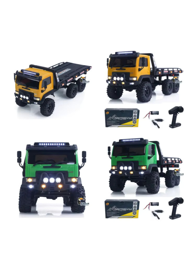 TOUCAN RC HOBBY RC Crawler 6x6 Flachbett-LKW, 1:18, Off-Road-Modell, mit Fahrzeuglicht - Bild 3