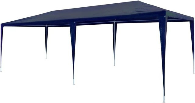 Furnicato Partyzelt mit PE-Dach in Blau, B/T/H: 600 x 300 x 255 cm - Bild 1